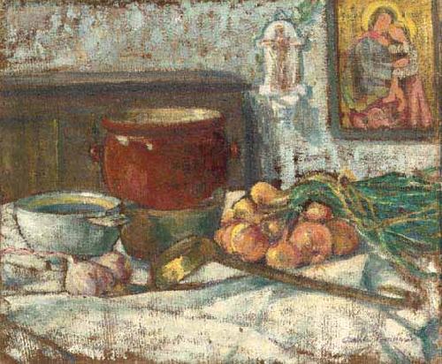 Emile Bernard Nature morte aux oignons